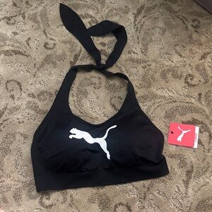 Puma Women's Black and White Sports Bra